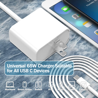 65W Laptop Charger Adapter with Cable